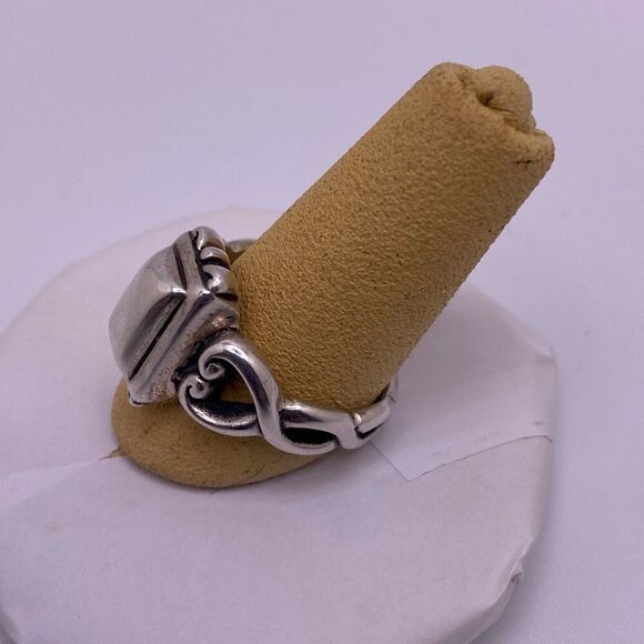 Brighton 925 Sterling Silver Rectangular Dome Ring - Picture 3 of 6